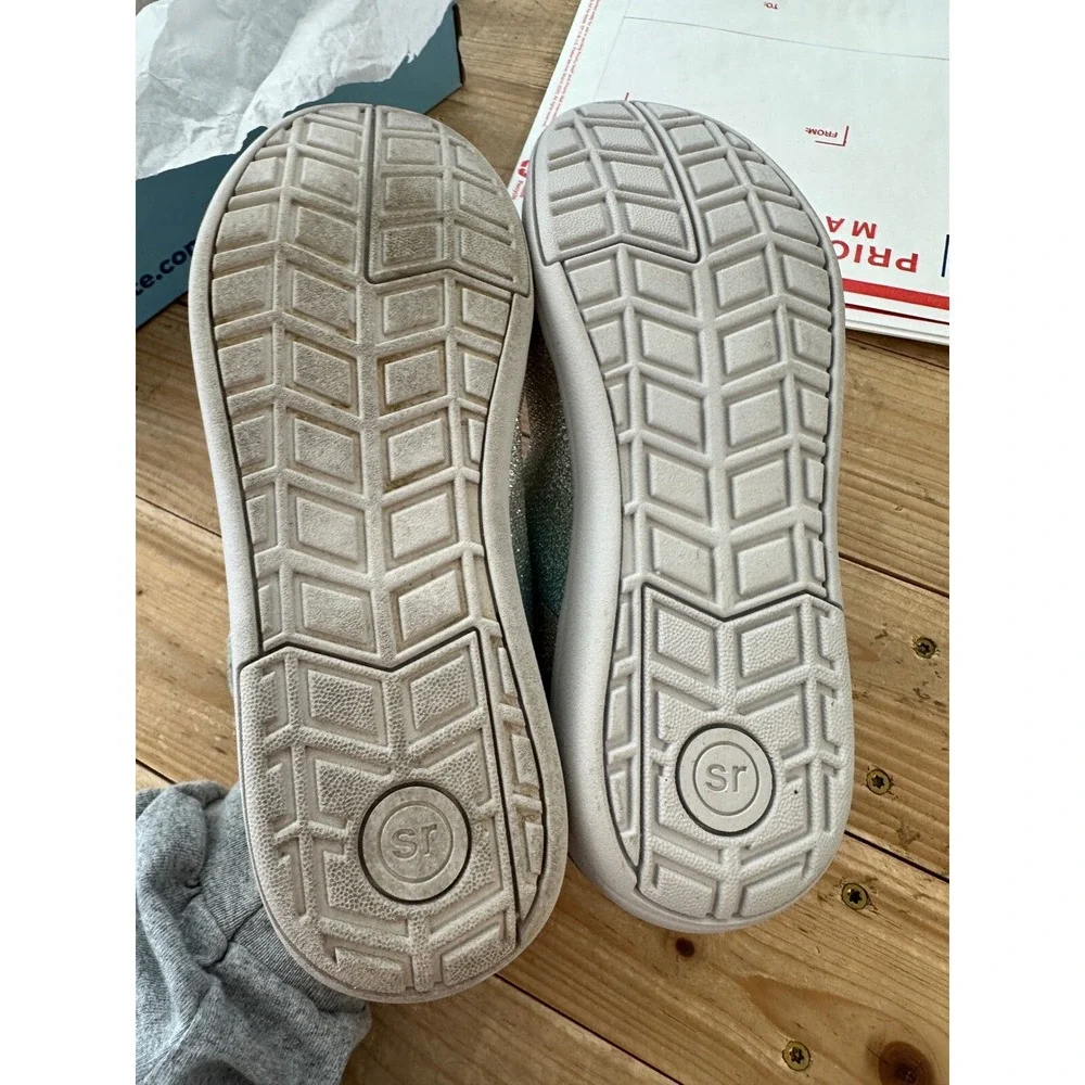 Stride Rite Holly Adapt Glitter Mary Janes Flower‎ Accent Shoes 3XW